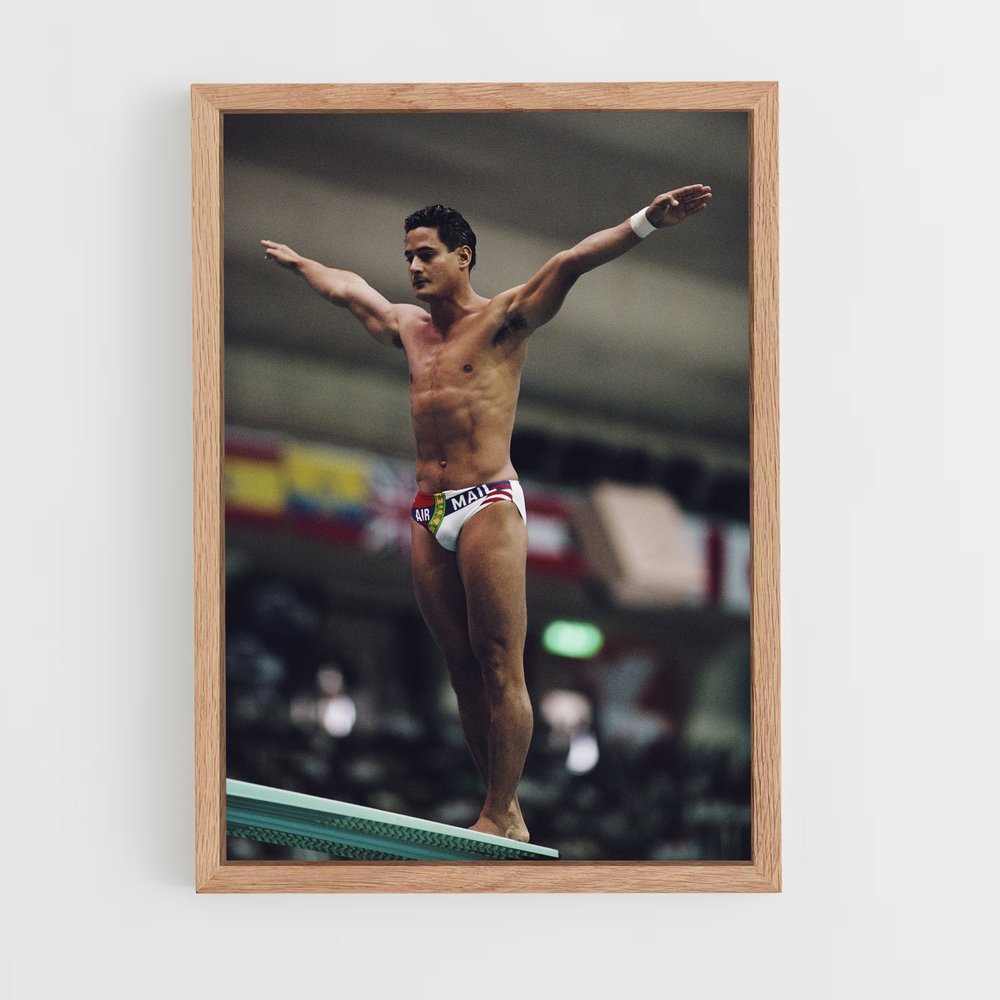 Poster Greg de louganis – affiche Plongeon de falaise (vue 4)